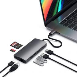 USB-концентратор Satechi Aluminum Multi-Port Adapter V2, Space Gray