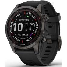 Garmin Fenix 7s Sapphire Solar Carbon Gray DLC Titanium / Black Band