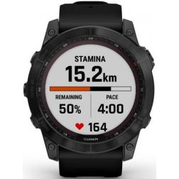 Garmin Fenix 7x Sapphire Solar Black DLC Titanium / Black Band