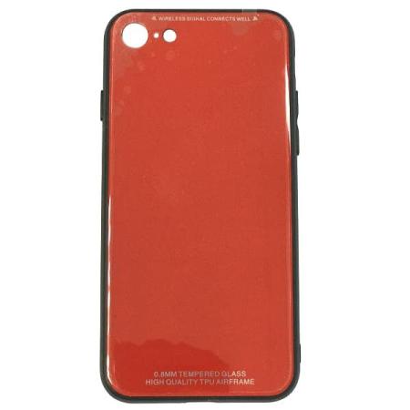 Чехол бампер Jorita Tempered Glass TPU Bumper Case (Red) для iPhone 7/8 Чехол бампер Jorita Tempered Glass TPU Bumper Case (Red) для iPhone 7/8
